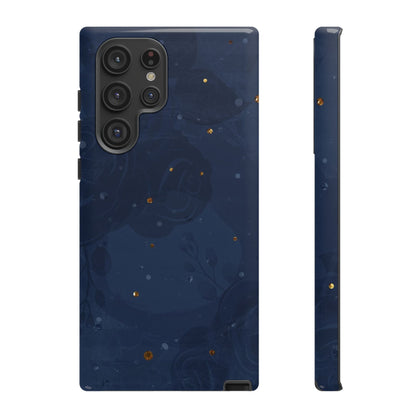 Subtle Navy Florals  - Tough Phone Case
