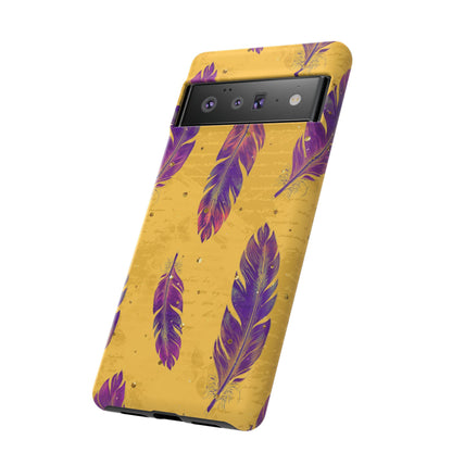 Purple Feathers  - Tough Phone Case