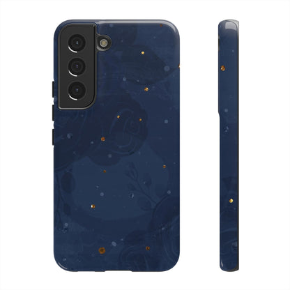 Subtle Navy Florals  - Tough Phone Case