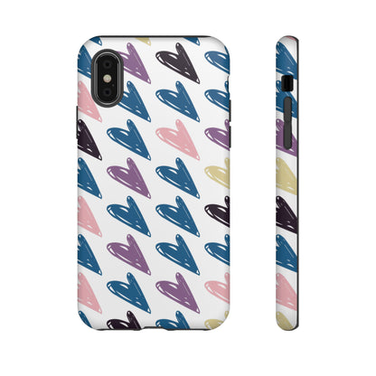 Pretty Hearts Tough Case