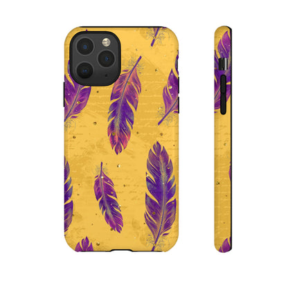 Purple Feathers  - Tough Phone Case