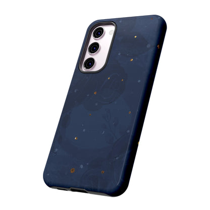 Subtle Navy Florals  - Tough Phone Case