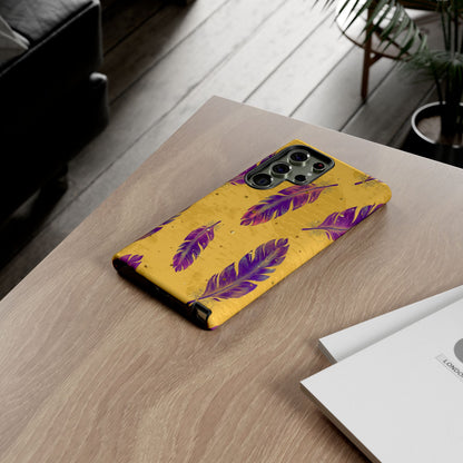 Purple Feathers  - Tough Phone Case
