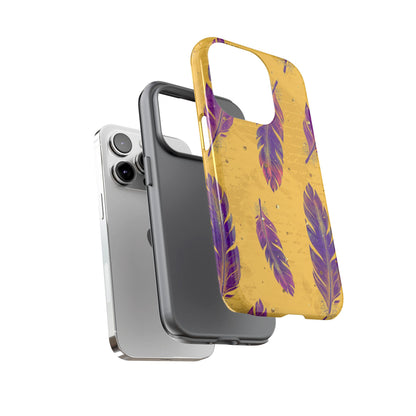 Purple Feathers  - Tough Phone Case