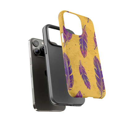 Purple Feathers  - Tough Phone Case