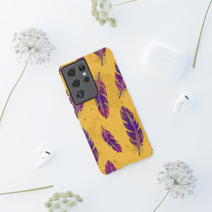 Purple Feathers  - Tough Phone Case