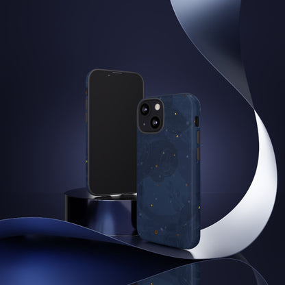 Subtle Navy Florals  - Tough Phone Case