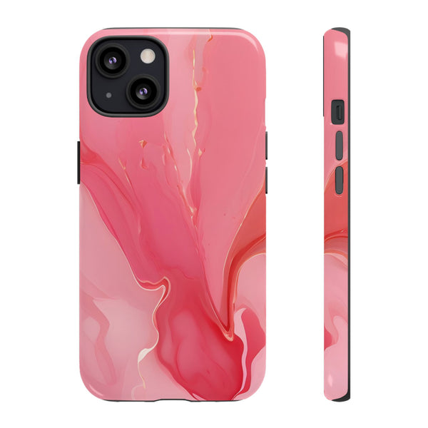 Pink Marble Tough Phone Case