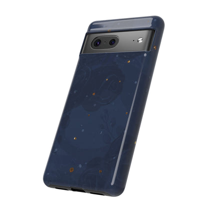 Subtle Navy Florals  - Tough Phone Case