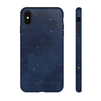 Subtle Navy Florals  - Tough Phone Case