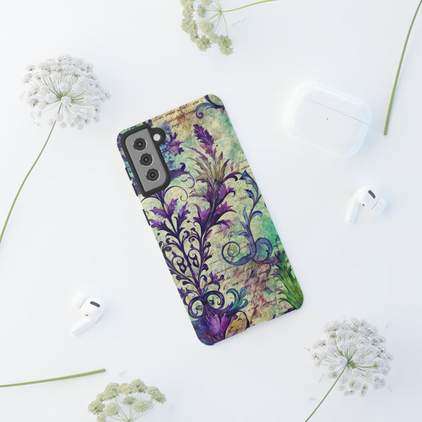 Purple Swirly Fun Tough Phone Case