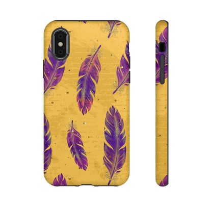 Purple Feathers  - Tough Phone Case
