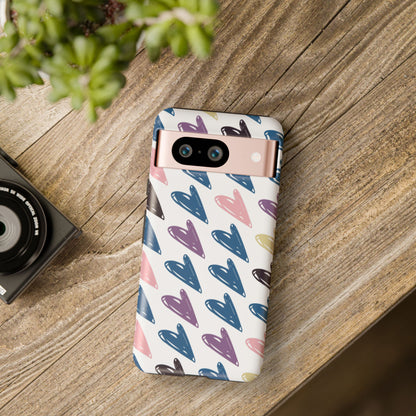 Pretty Hearts Tough Case