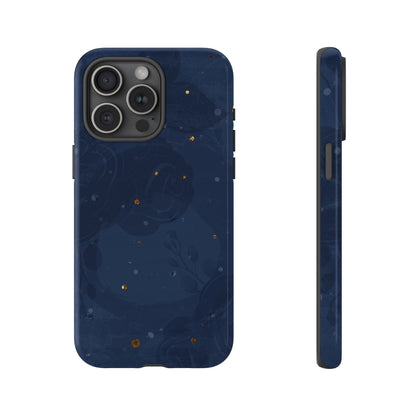 Subtle Navy Florals  - Tough Phone Case