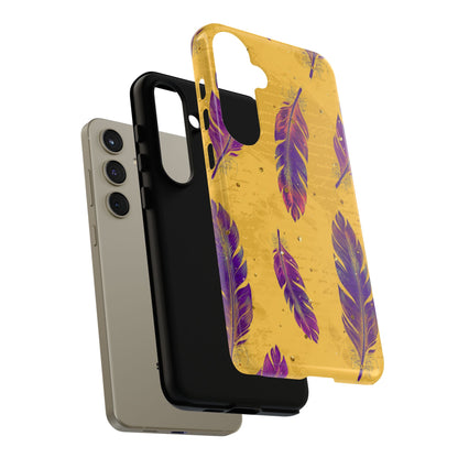 Purple Feathers  - Tough Phone Case