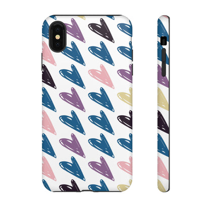 Pretty Hearts Tough Case