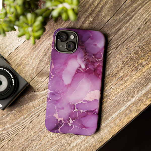 Purple Marble Tough Phone Case