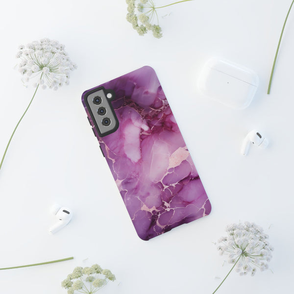 Purple Marble Tough Phone Case