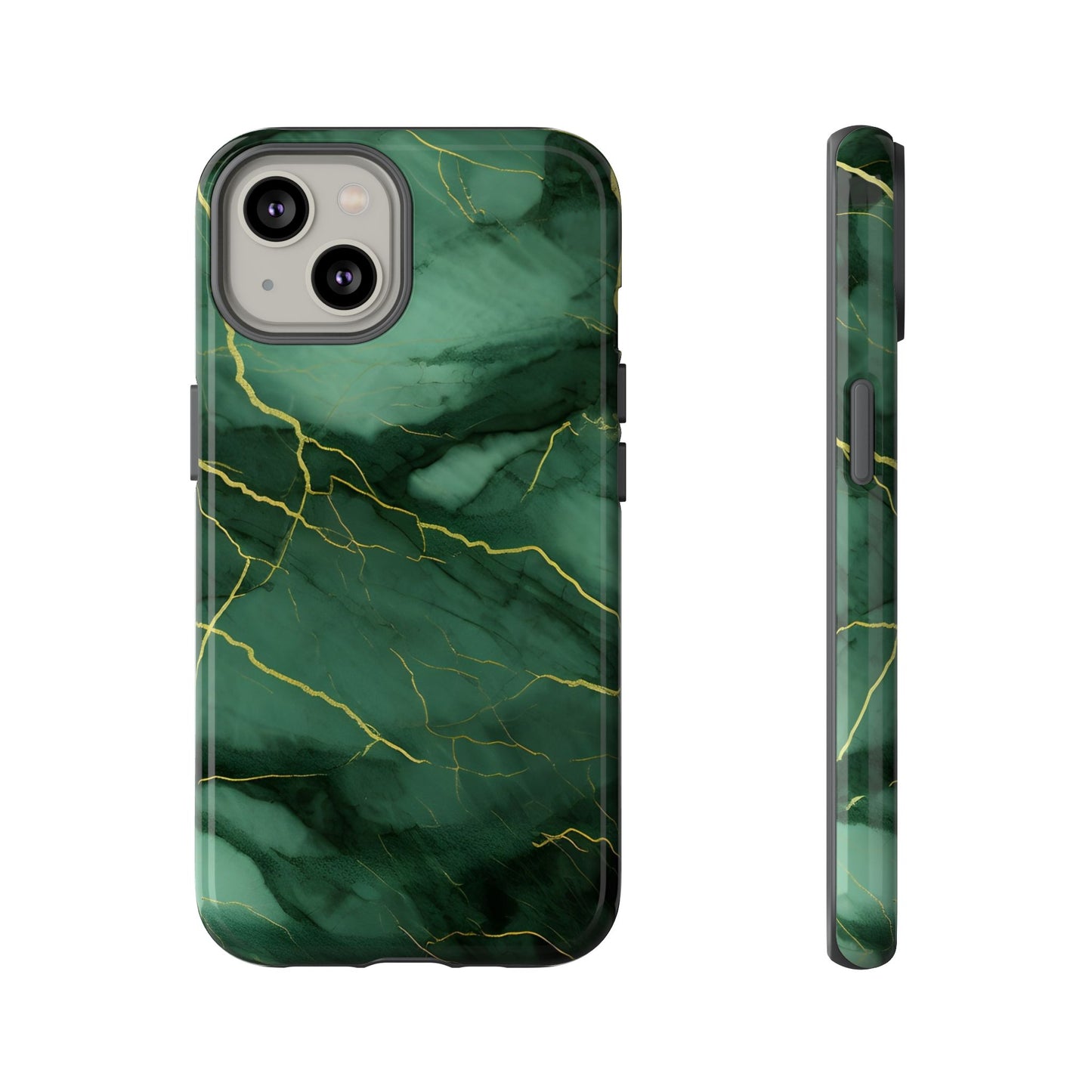 Hunter Green Marble  - Tough Phone Case