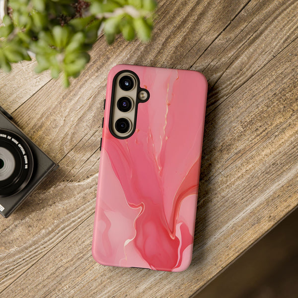 Pink Marble Tough Phone Case