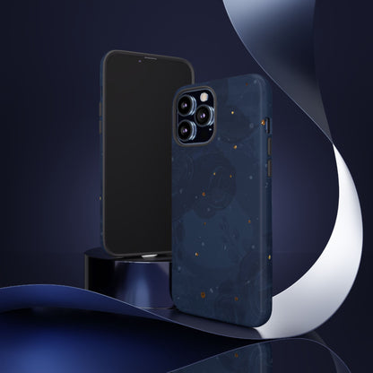 Subtle Navy Florals  - Tough Phone Case