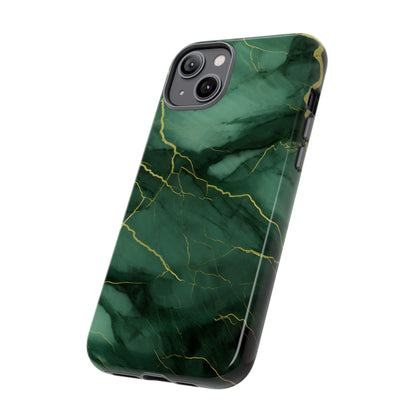 Hunter Green Marble  - Tough Phone Case