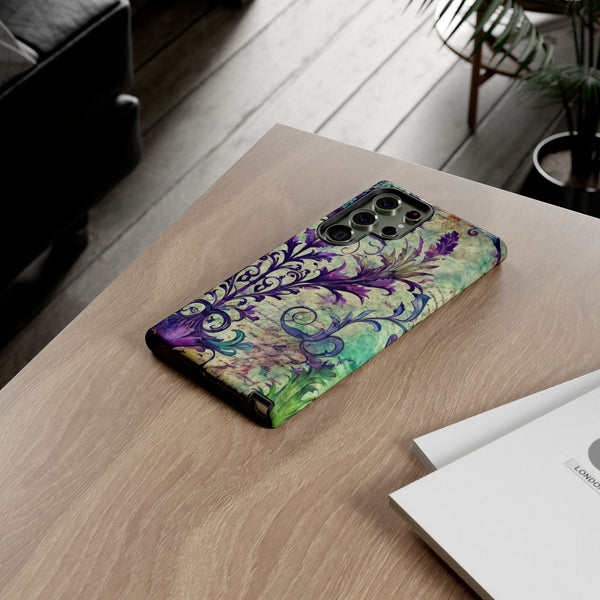 Purple Swirly Fun Tough Phone Case