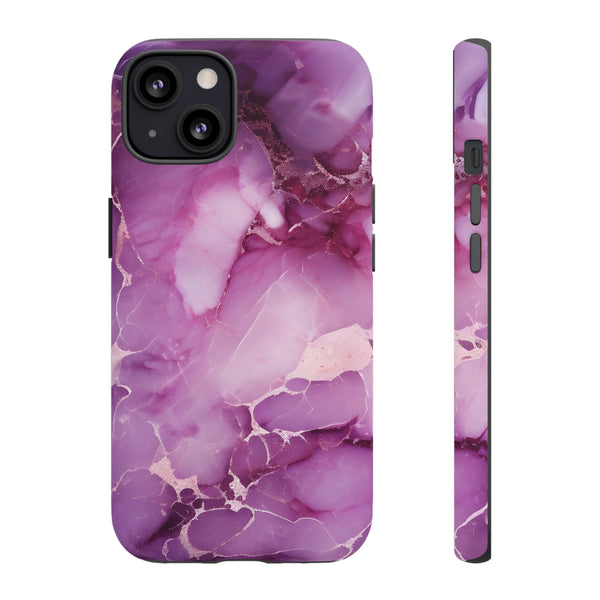 Purple Marble Tough Phone Case