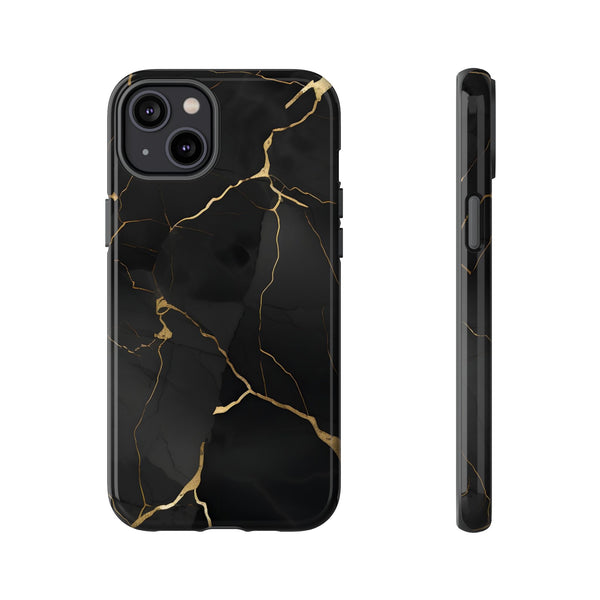 Black Marble  - Tough Phone Case