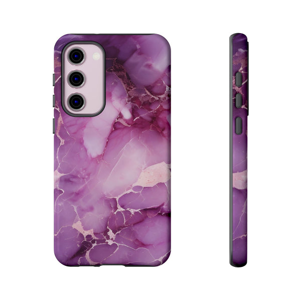 Purple Marble Tough Phone Case