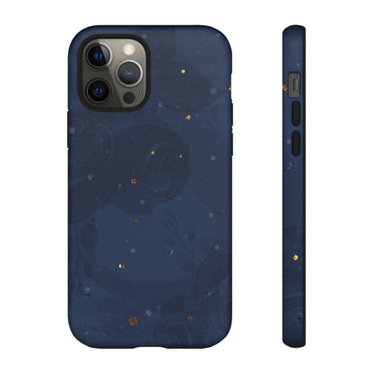 Subtle Navy Florals  - Tough Phone Case