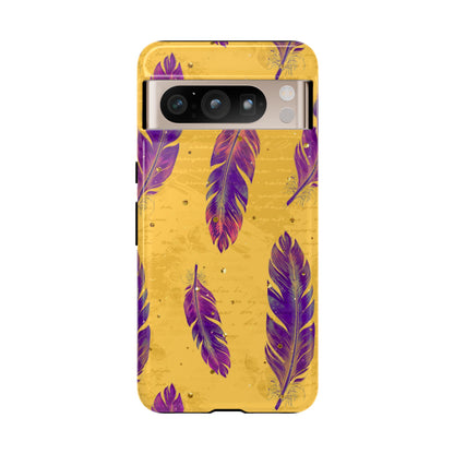 Purple Feathers  - Tough Phone Case