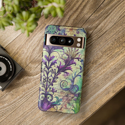 Purple Swirly Fun Tough Phone Case