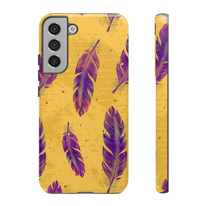 Purple Feathers  - Tough Phone Case