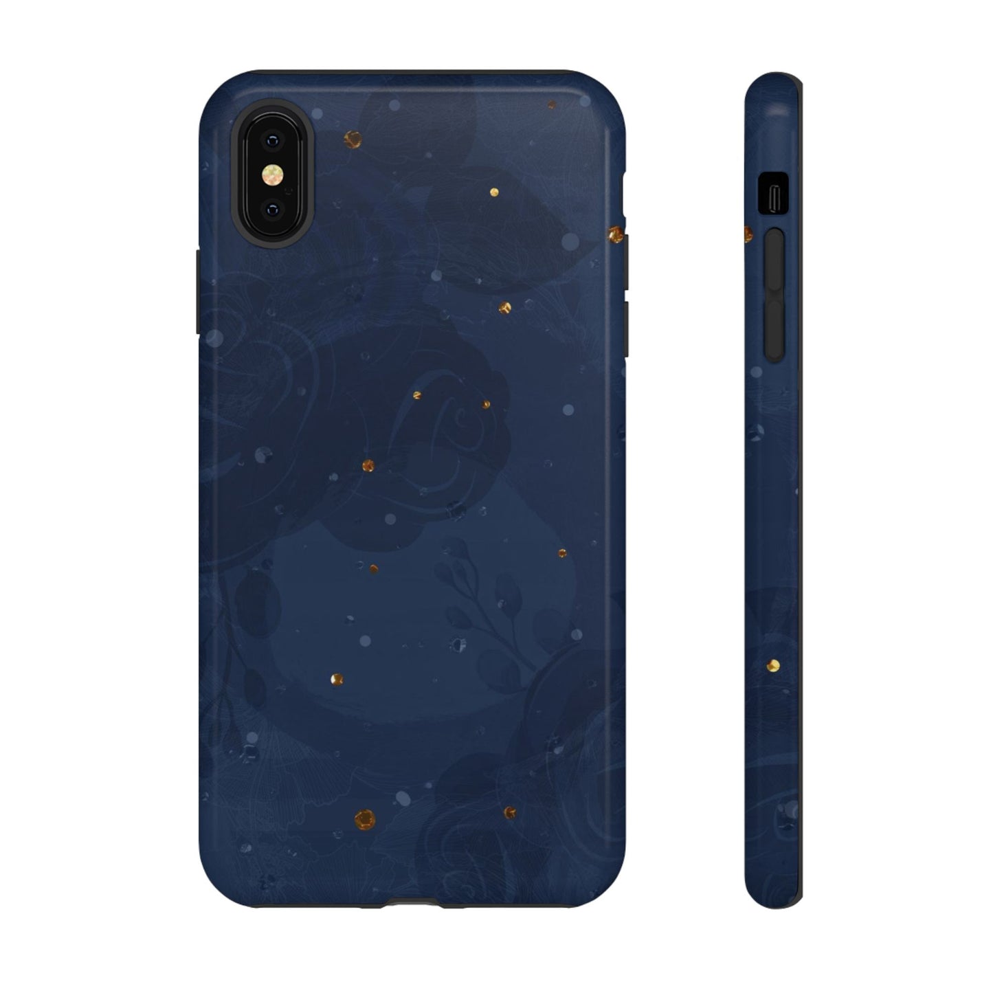 Subtle Navy Florals  - Tough Phone Case