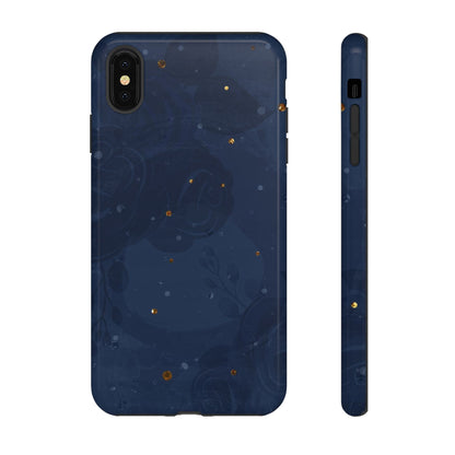 Subtle Navy Florals  - Tough Phone Case