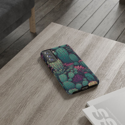 Succulent Garden Tough Phone Case – Bold & Stylish Protection for Plant Lovers