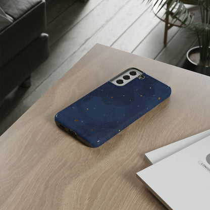 Subtle Navy Florals  - Tough Phone Case