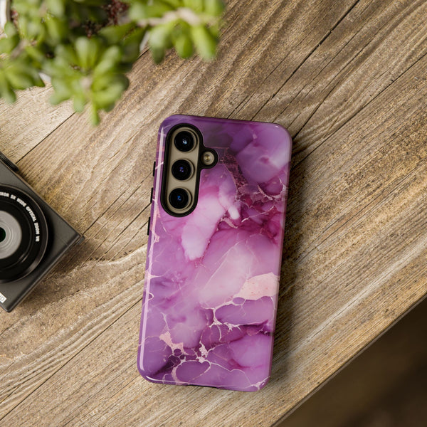 Purple Marble Tough Phone Case