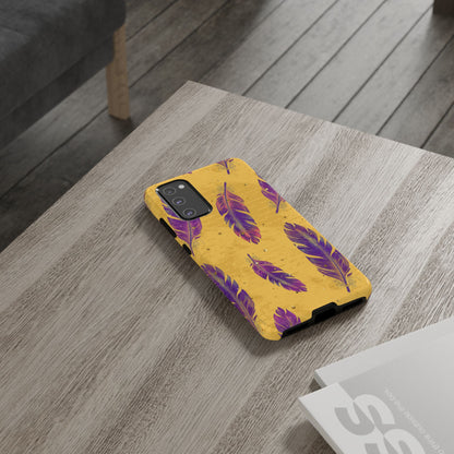 Purple Feathers  - Tough Phone Case