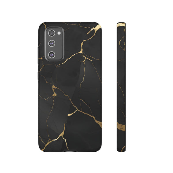 Black Marble  - Tough Phone Case