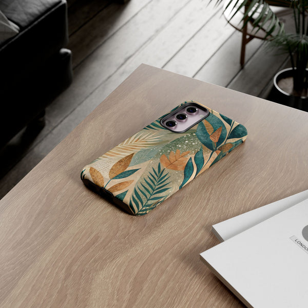 Boho Leaves Tough Phone Case