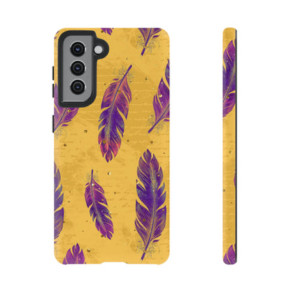 Purple Feathers  - Tough Phone Case