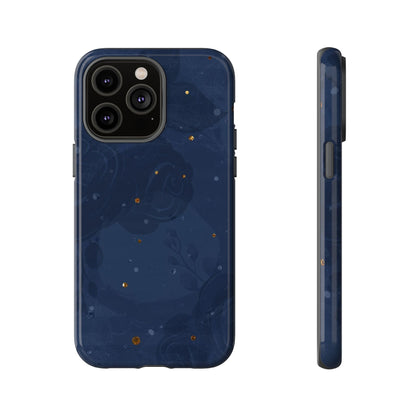 Subtle Navy Florals  - Tough Phone Case
