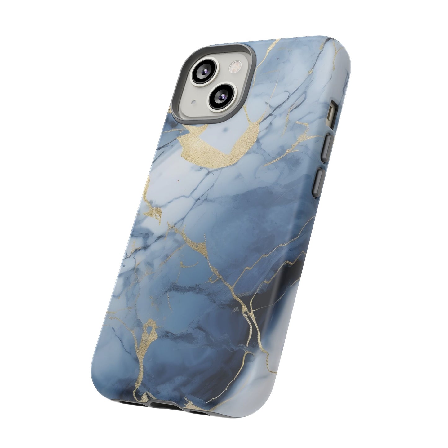 Navy Blue Marble Tough Phone Case