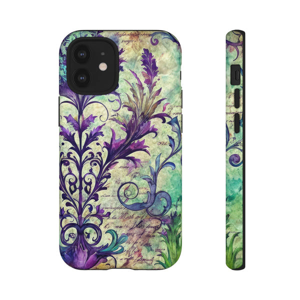 Purple Swirly Fun Tough Phone Case