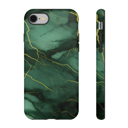 Hunter Green Marble  - Tough Phone Case