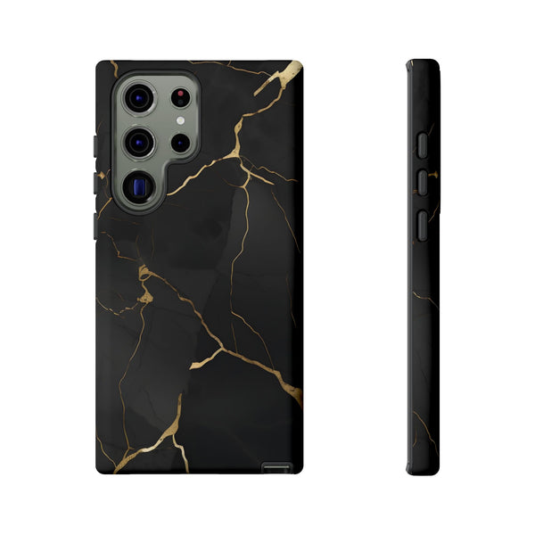 Black Marble  - Tough Phone Case