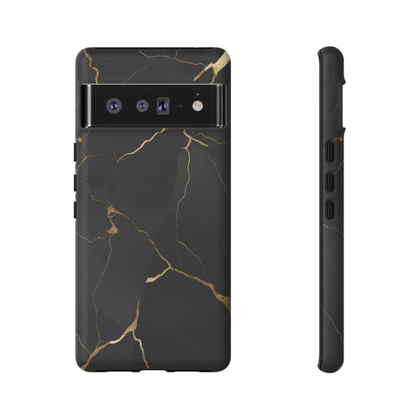 Black Marble  - Tough Phone Case