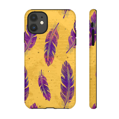 Purple Feathers  - Tough Phone Case